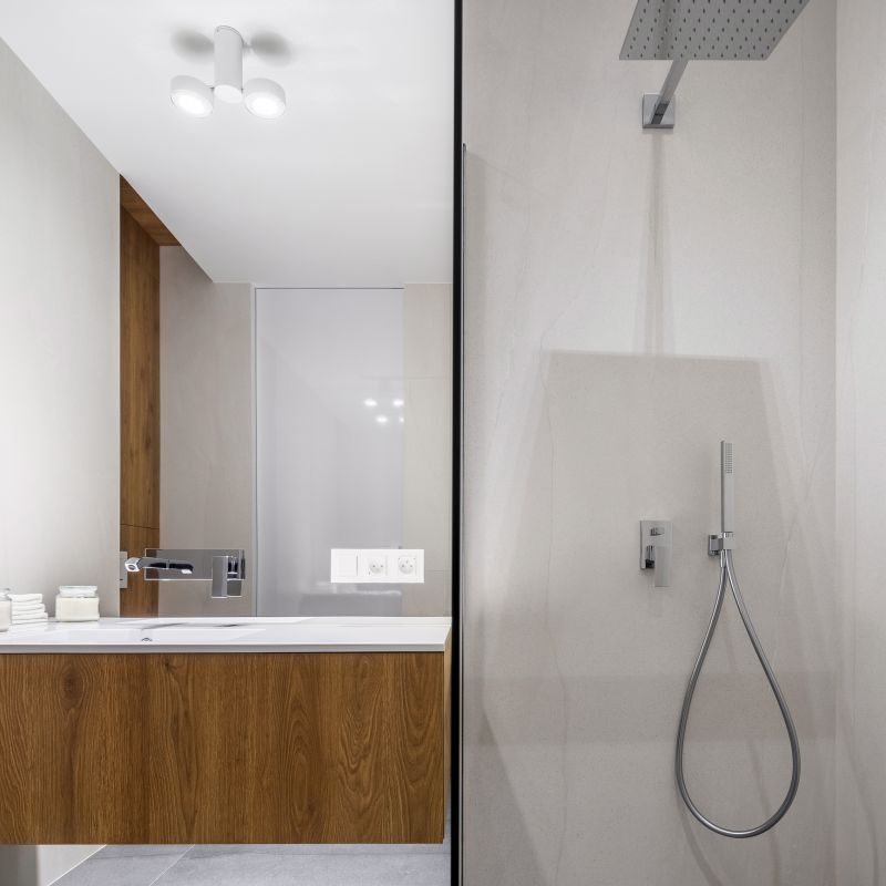 Completed Modern Shower
